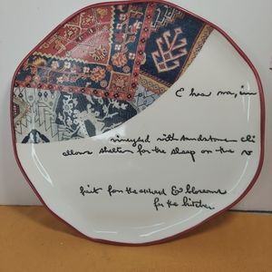 Antropologie , love given love received plate 8.5"